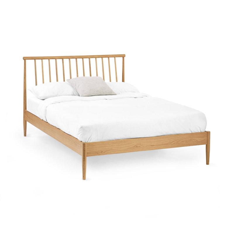 Oak Spindle Bed, Double (4'6), Natural