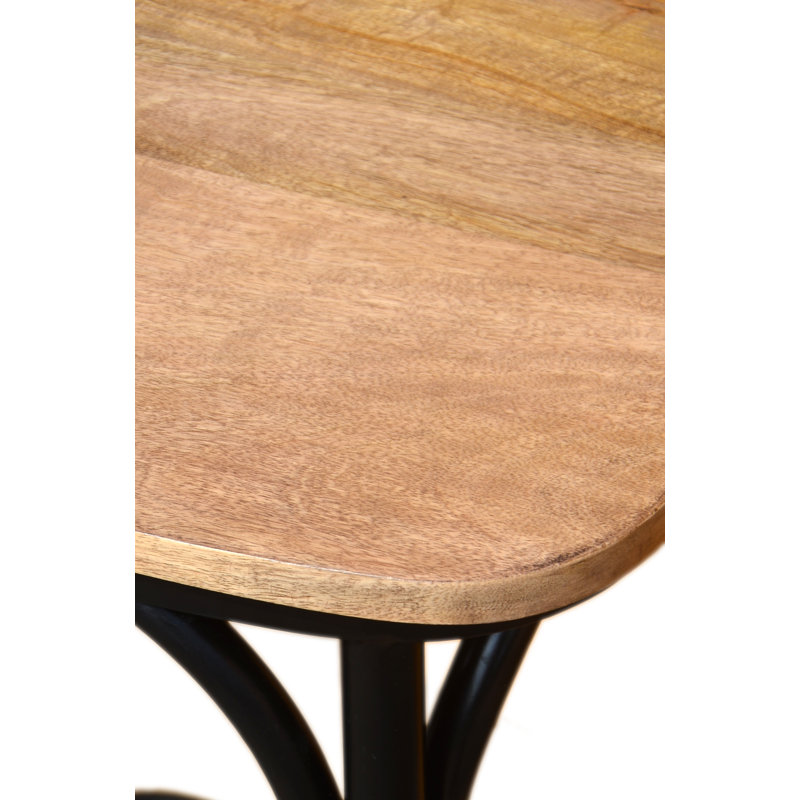 Cedar Creek Elegant 43'' Rustic Wood and Metal Barstool