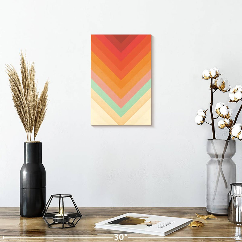 Avery Rainbow Chevrons, 12" H x 8" W