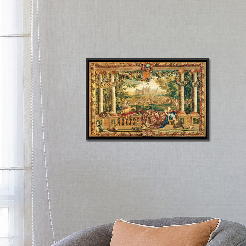 « le chateau de chambord » par charles lebrun, impression sur toile, H 12 po x l 18 po x P 1,5 po, Toile tendue, Pas de tapis