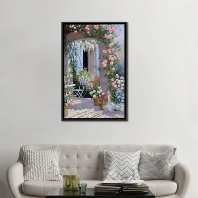 « fleur invitation », reproduction sur toile