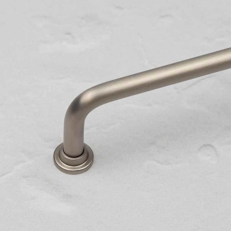 Brushed Nickel Slim Pipe Handles, 96mm