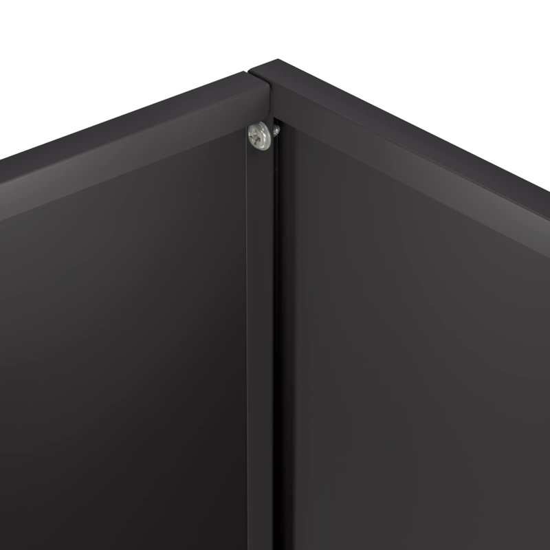 Planter, 40cm H x 40cm W x 20cm D, Black, 2