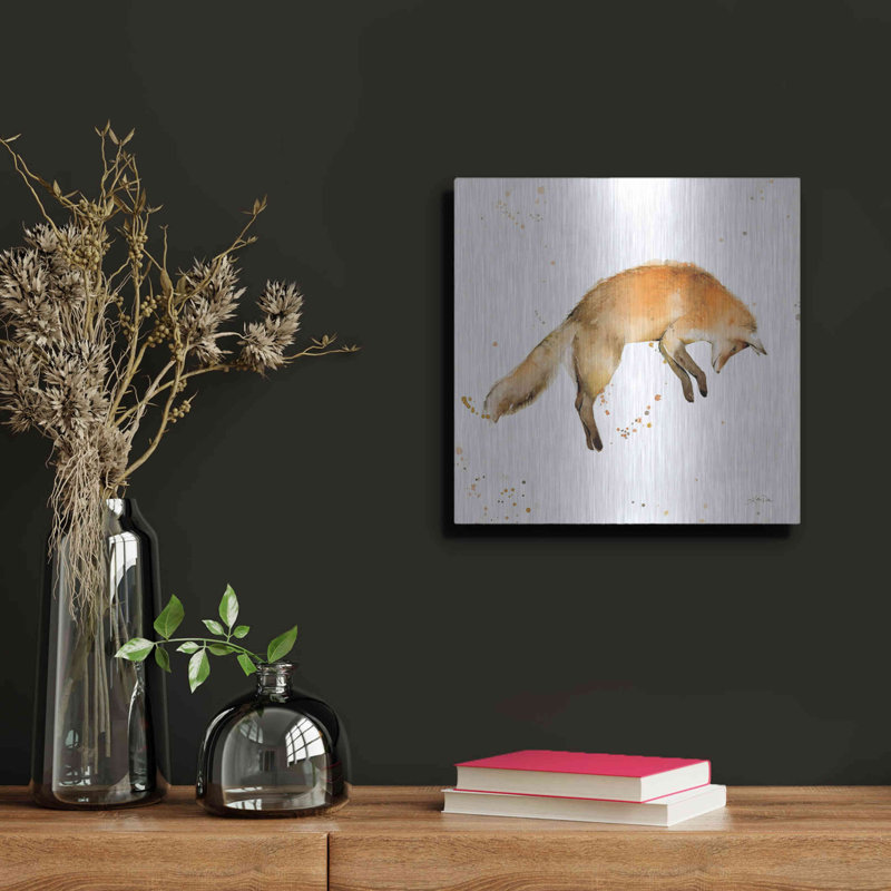 «J passer le renard» par Katrina Pete, H 12 po x l 12 po