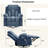 38" Brown Swivel Rocker Recliner w/ 8-Point Massage & Heat, Cup Holders, USB Port, 350 lb Capacity-736577310