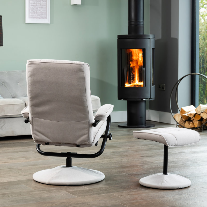 Porthleven 68 Wide Recliner, Stone
