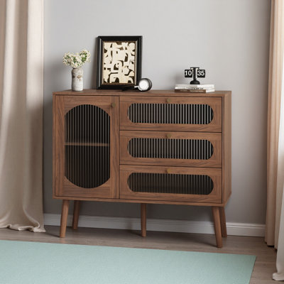 Wooden Storage Cabinet With Shelves
