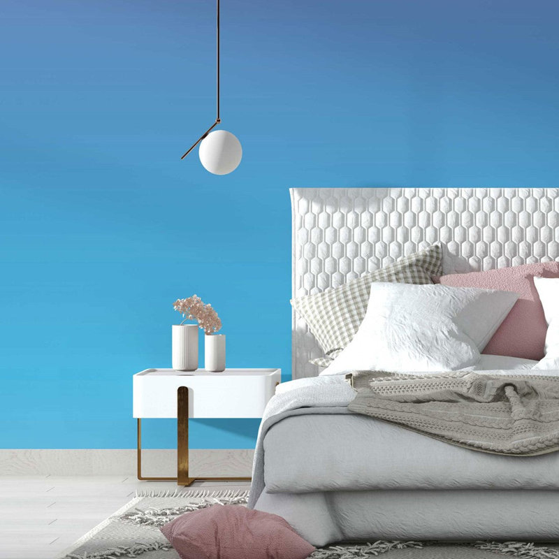 Rouleau de papier peint autocollant L 8,5 pi x l 24 po Shades Gradient, Turquoise