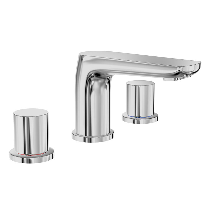 Robinet pour salle de bain espacé à deux poignées