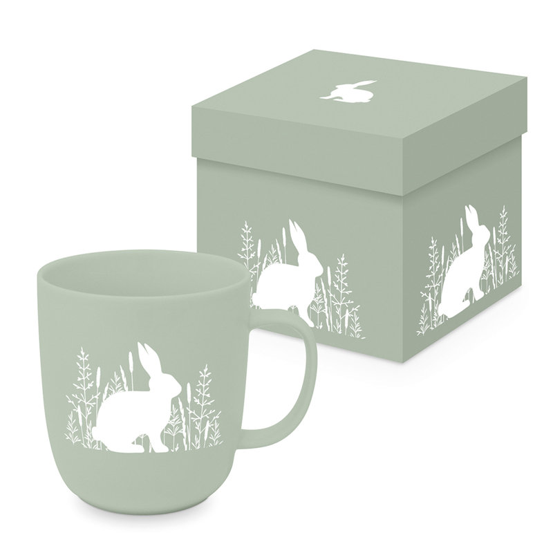 New Bone China Coffee Mug, Green