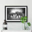 Elephants Crossing Paths in Abstract - Picture Frame Painting Print-55725555-55725558