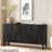 Farmhouse Sideboard With Hidden Handle And Distinctive Solid Ash Veneer-1768108640