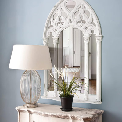 Miroir de fenêtre en bois Farmhouse