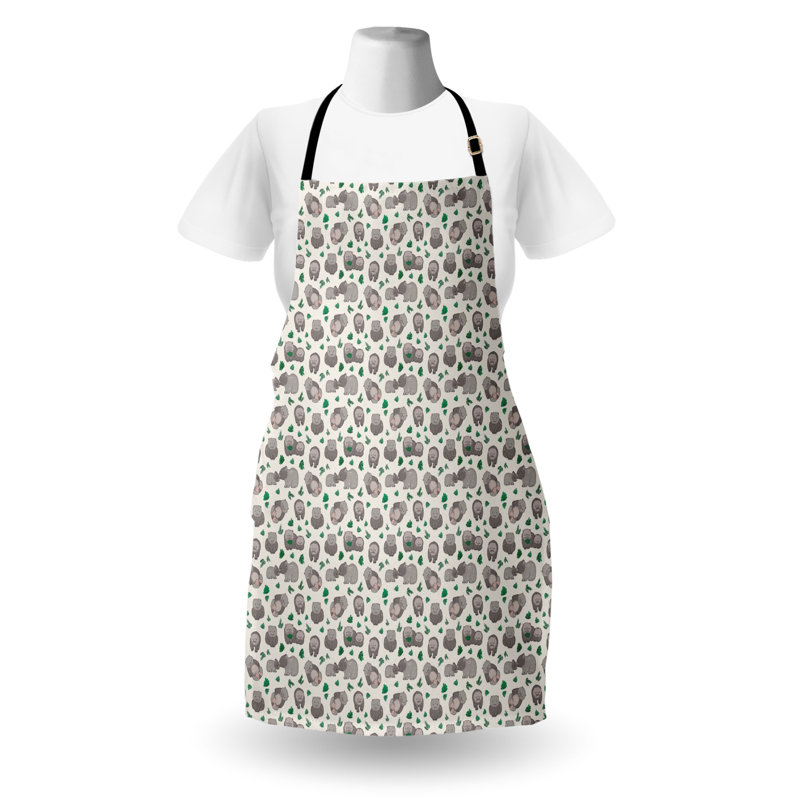 Tablier East Urban Home Animal, cuisine de jardinage, taille adulte, brun clair ivoire