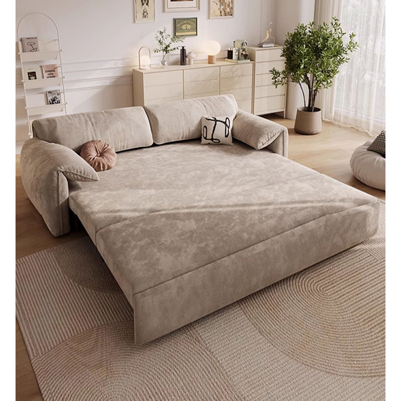 Canapé de salon extensible en tissu italien avec rangement pour chat, 31.5" H x 92.9" W x 31.5" D