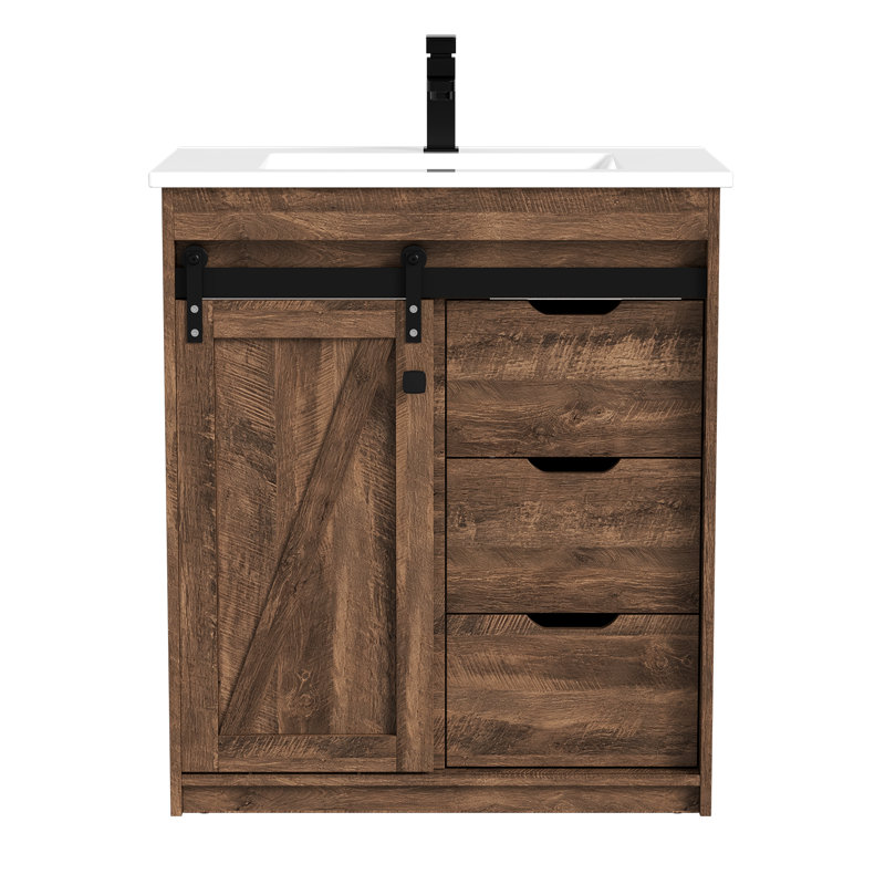 Phillips 30" Farmhouse Bathroom Vanity with Sink,Quick Assembly