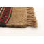 Tapis décoratif en laine de conception unique natura brun/rouge 3 pi 5 po x 5 pi 8 po noué à la main
