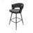 28 Inch Technical Leather Woven Bar Stool Set, 360 Swivel With Backrest And Footrest, Ideal For Kitchen Islands And Bars, Bar Stool-1589632912