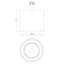 Falco 1 - Light LED Flush Mount-64113399