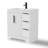 Skeen 30" Mid-century Modern Single Bathroom Vanity Set With Resin Sink Top, Faucet, Assembly Required-918229369-918229374