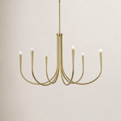 Catalena 6-Light Dimmable Iron Chandelier