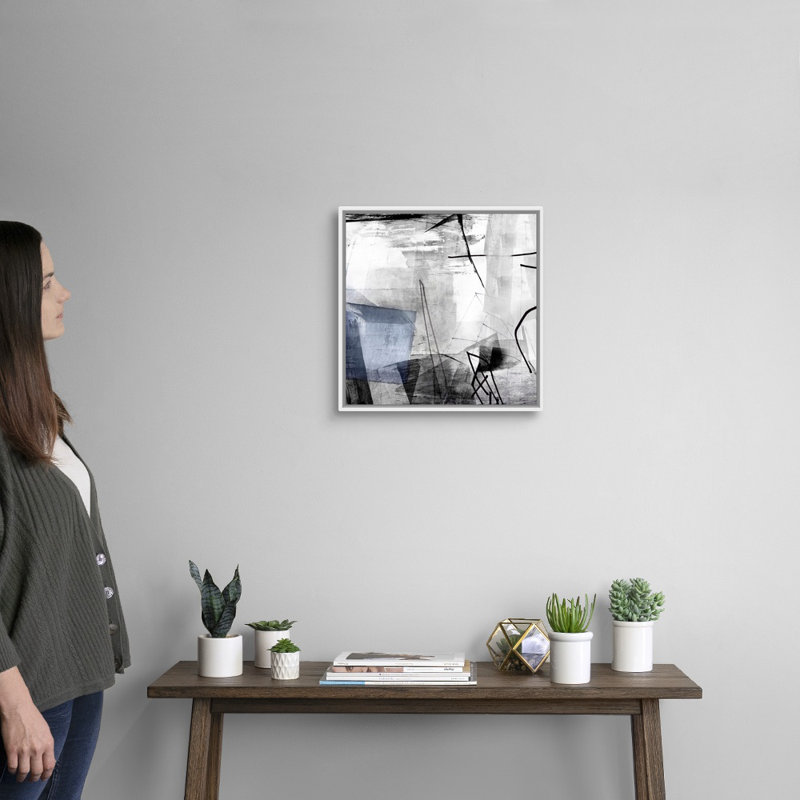 "Oh Wonder I" par PI studio-reproduction d’art sur toile, Toile encadrée flottée blanche, H 18 po x l 18 po x P 1,75 po