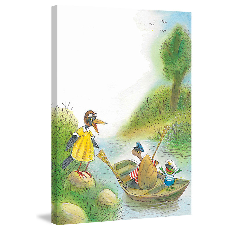 «Let's Swim a Boat», reproduction sur toile tendue, H 60 po x l 40 po