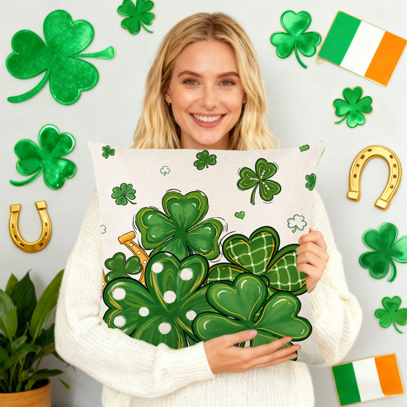 Coussins pour appui-tête de lit St. Patrick's Day, C