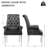 Upholstered Tufted Arm Dining Chairs-648702696