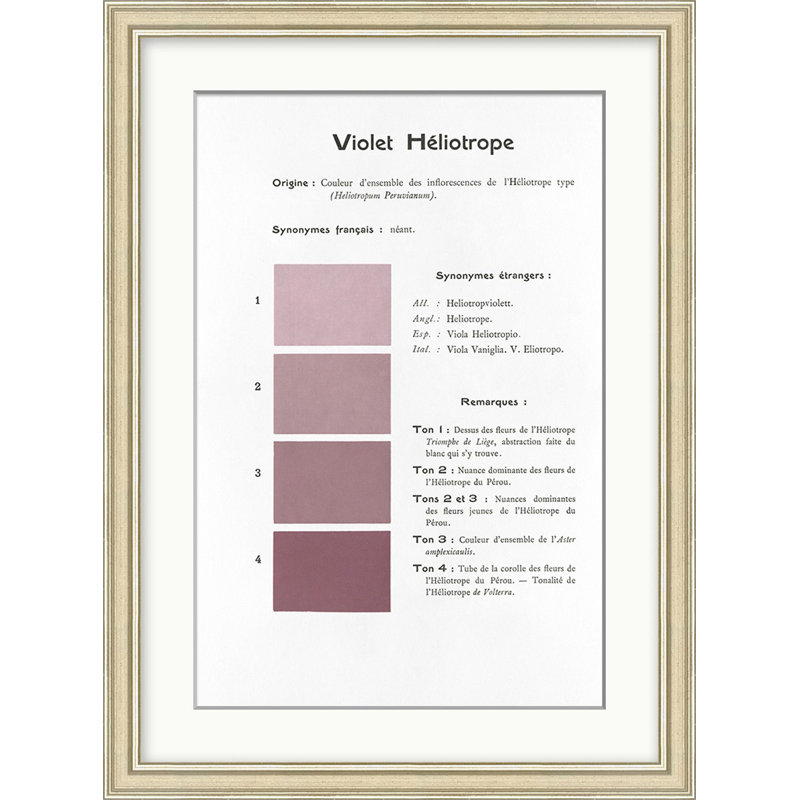 Violet 4 Framed Textual Art