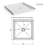 36" W x 36" D Square Shower Base 3.5" Height Acrylic Anti-slip Single Threshold Shower Base-125375332