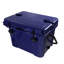 Glacière portative 25 pte avec rétention de froid de 5 jours, porte-gobelet et drainage en forme de V rapide. Idéal pour le camping en bord de mer, capacité rigide de 30 canettes, support. Convient