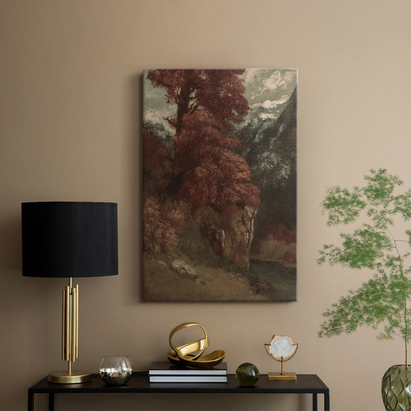 Paysage rétro CLXV III - galerie Cavas, H 48 po x l 32 po