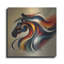 «Horse Head Abstract» par Rey Klimt, art mural en métal