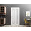Portes coulissantes pliantes pliantes Planum 0888 peint en blanc avec verre givré-87391695