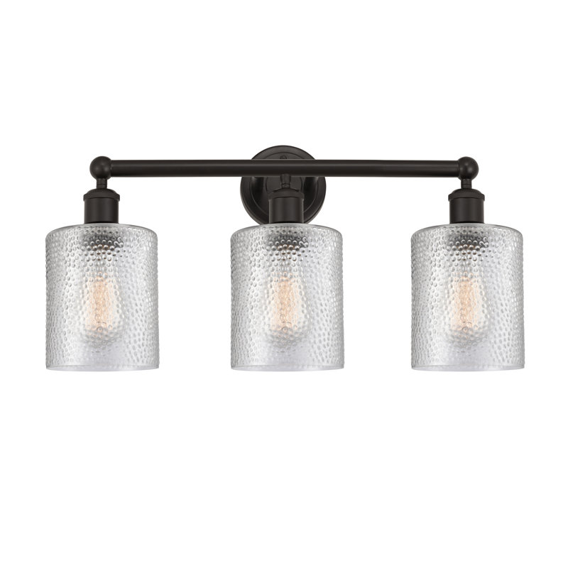 Karon 3 - Light Dimmable Vanity Light, Clear, Oil Rubbed Bronze