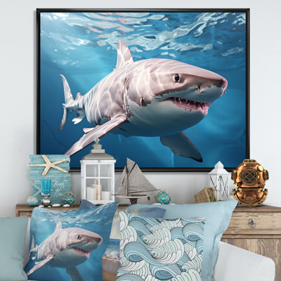 Océan, requin fantôme bleu, photographie sur toile