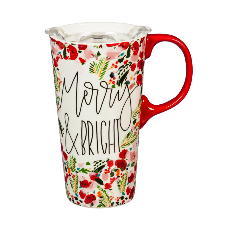Grande tasse de voyage joyeux et brillante Josue