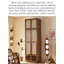 Armoire de rangement à deux portes en rotin blanc de style médiéval
