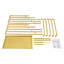 5-Tier Metal Scarf Holder Organizer Floor Standing Scarf Display Stand