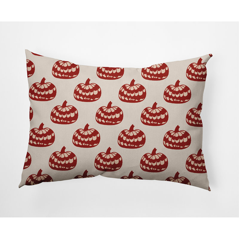 Reversible Throw Pillow, Maple Red