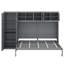 Grand lit escamotable avec armoires-397920233