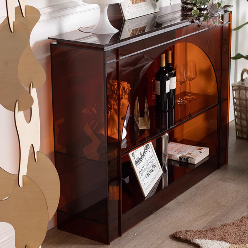 Armoire en acrylique de style français, Brun