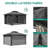 Outdoor Metal Hardtop Patio Gazebo with Privacy Curtain and Mosquito Netting-88547960