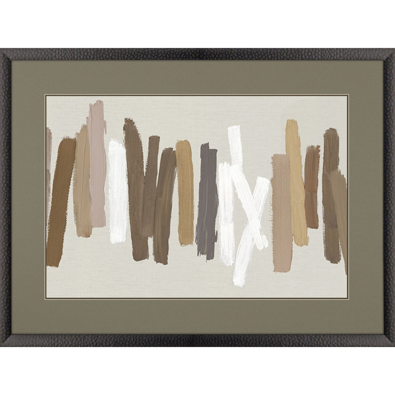 Strokes In Brown II Print by Roberts