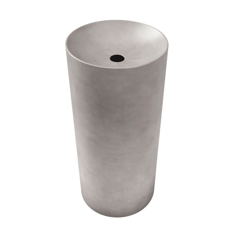 Rise 16'' L Bathroom Sink, Pewter, Brushed Nickel