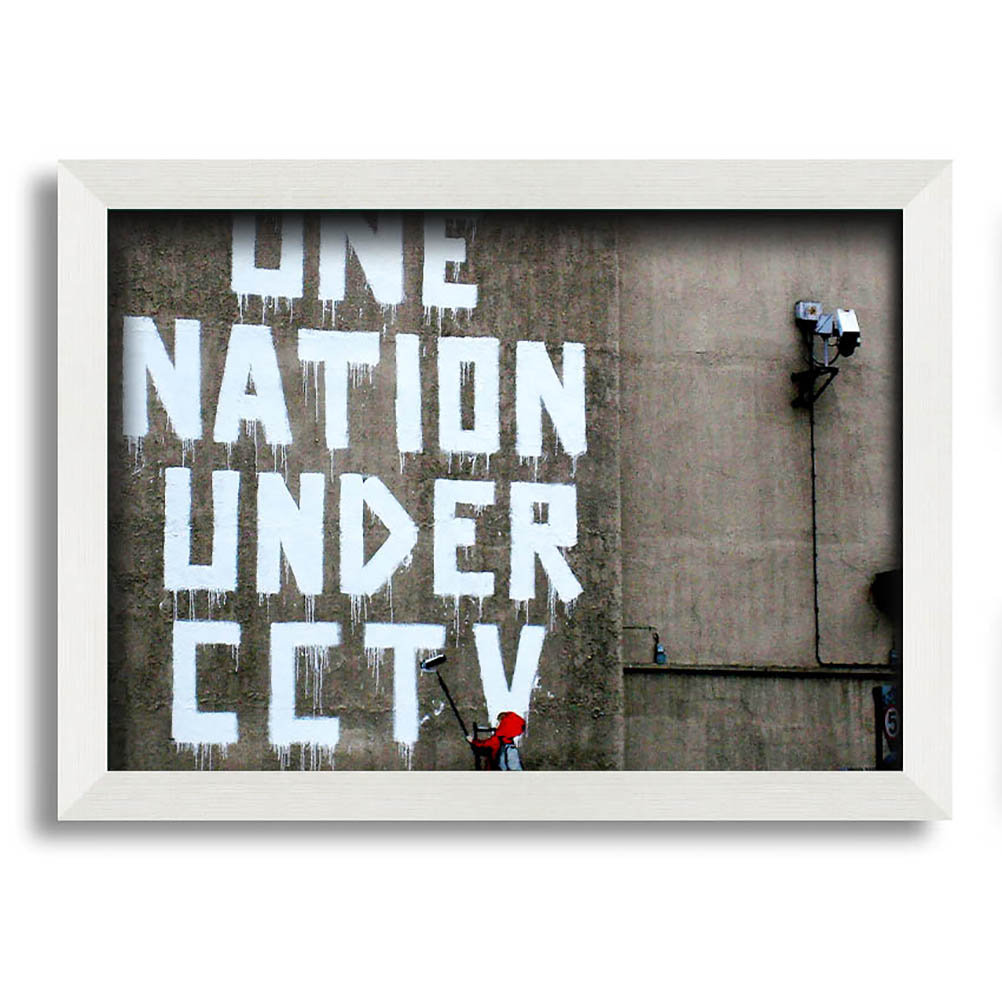 Gerahmtes Wandbild One Nation Under CCTV