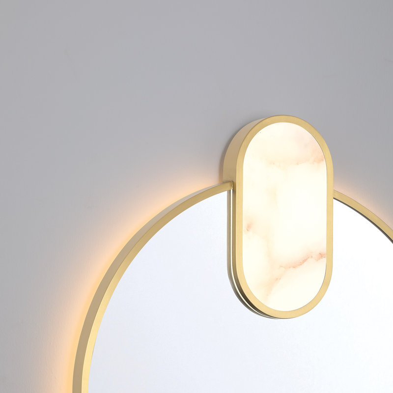 Miroir Mrissa, 21 po x 39 po, or