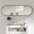 Oval Rust-Proof Aluminum Alloy Frame Full-Length HD Reflection Mirror With MDF Backboard For Bedroom Bathroom Entryway-1034254121