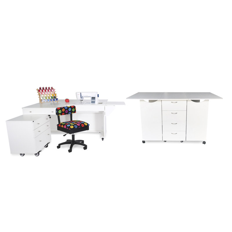 Kangourou et Joey avec kookaburra, tapis de coupe et fauteuil à hauteur réglable, Blanc, Blanc